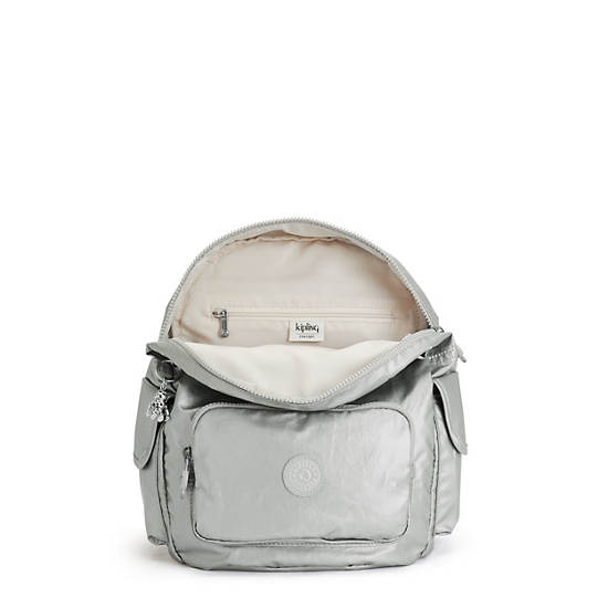 Kipling City Pack Small Metallic Backpacks Bright Metallic | AU 1514KO